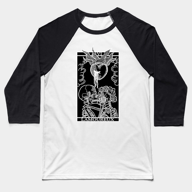 Tarot card: the lovers Baseball T-Shirt by Blacklinesw9